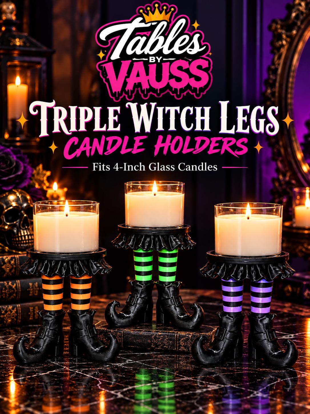 Witch Legs Candle Holder